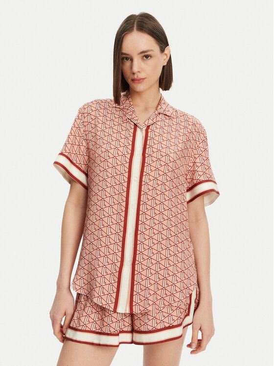 

Рубашка оверсайз CF0495 Lacoste, оранжевый