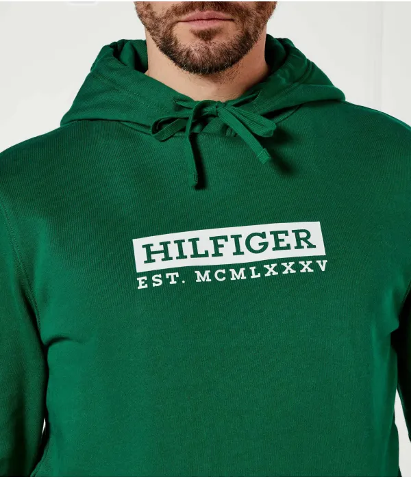 Толстовка Regular fit Tommy Hilfiger, зеленый — фото 4