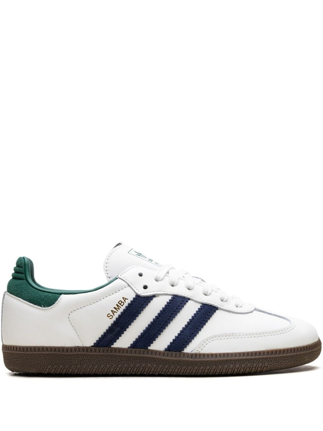 

Adidas кроссовки Samba OG Black/White/Collegiate Green, белый