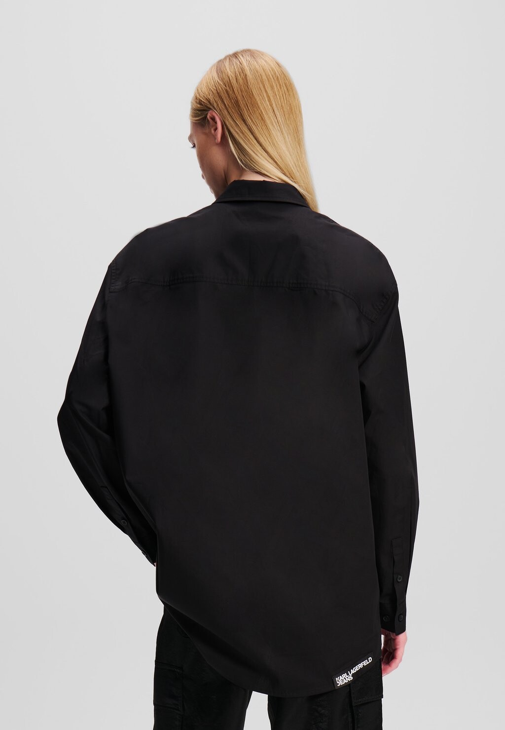 

Блузка на пуговицах TROMPE-L’OEIL SHIRT Karl Lagerfeld Jeans, черный