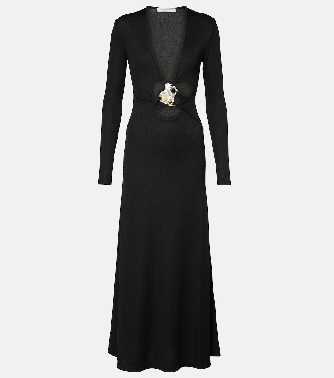 

Платье макси Trio Stone Christopher Esber, черный