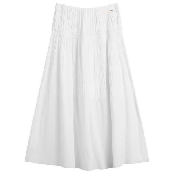 

Длинная юбка с чистыми складками Kijun, off-белый