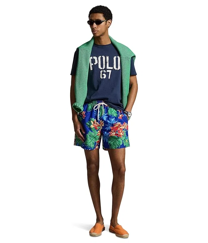 Футболка с принтом Classic Fit Polo Ralph Lauren, Dark Cobalt — фото 2