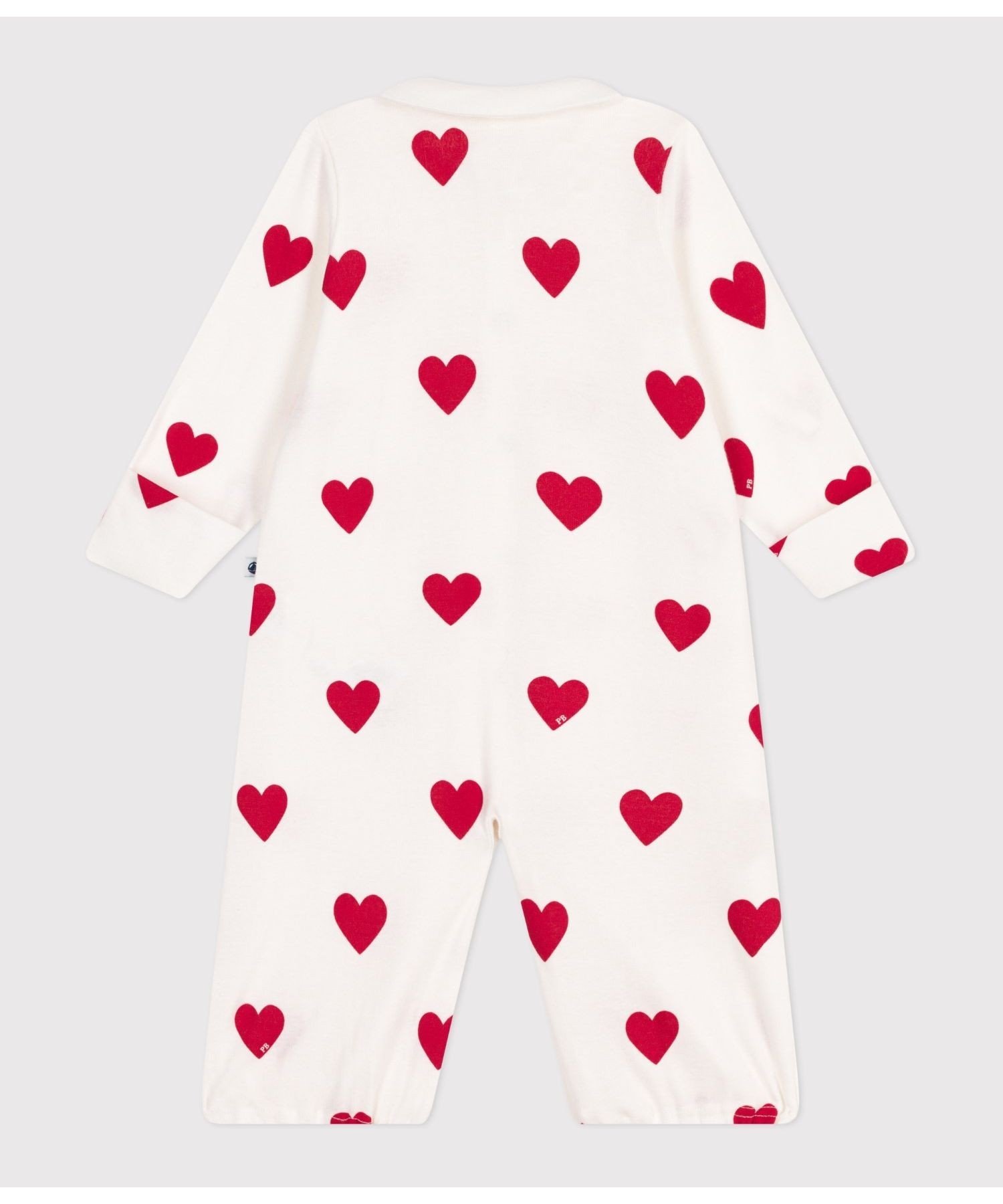 Комбинезон, двусторонний Petit Bateau, Off-white/Red — фото 4