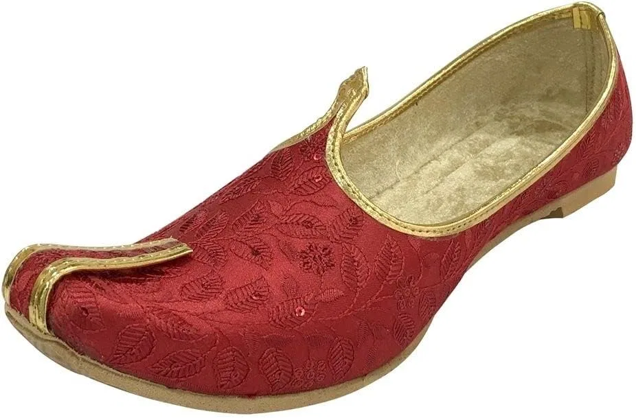 Туфли-лодочки с вышивкой, красные Shoe Bazar