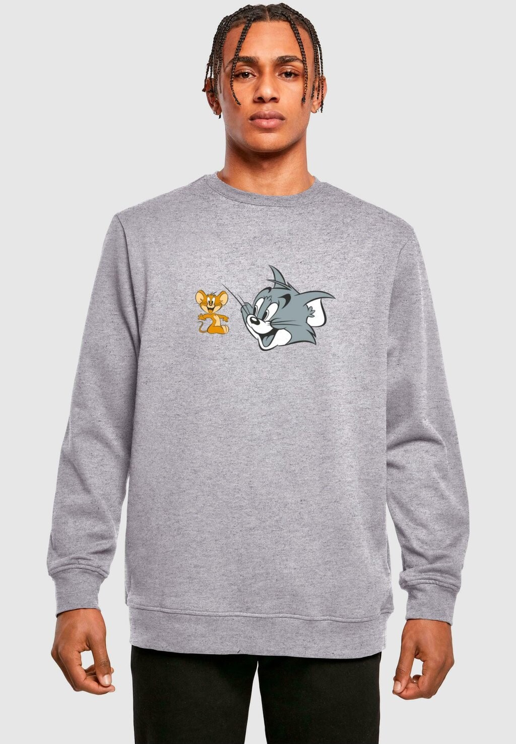 

Толстовка TOM AND JERRY- SIMPLE HEADS CREWNECK ABSOLUTE CULT, светло-серый