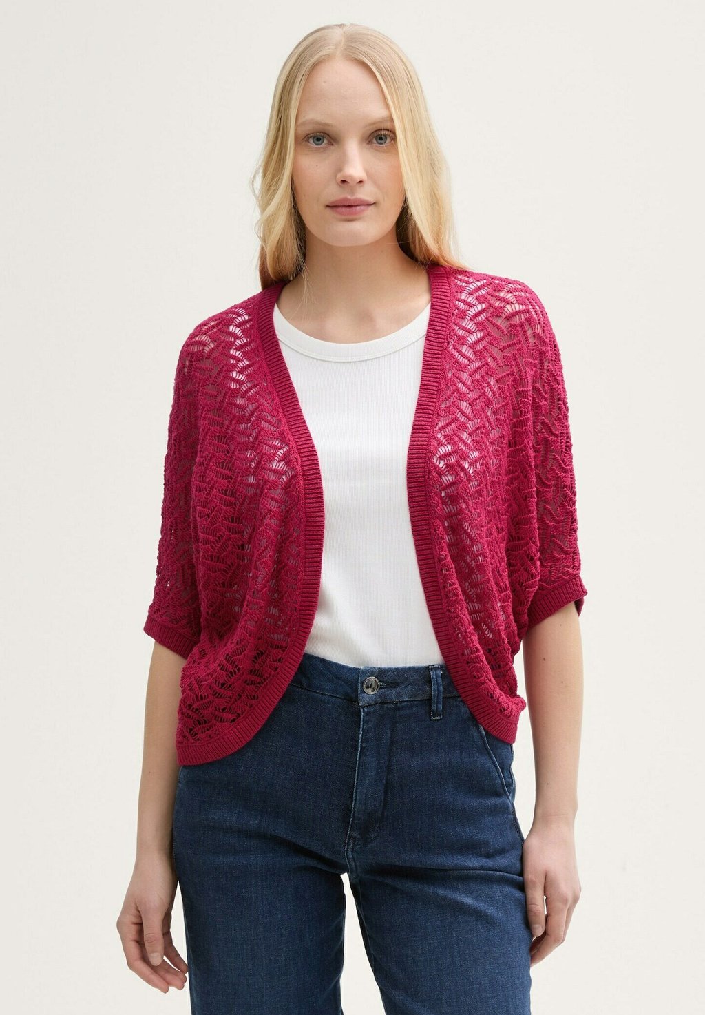 

Кардиган SHORT BOLERO TOM TAILOR, красный