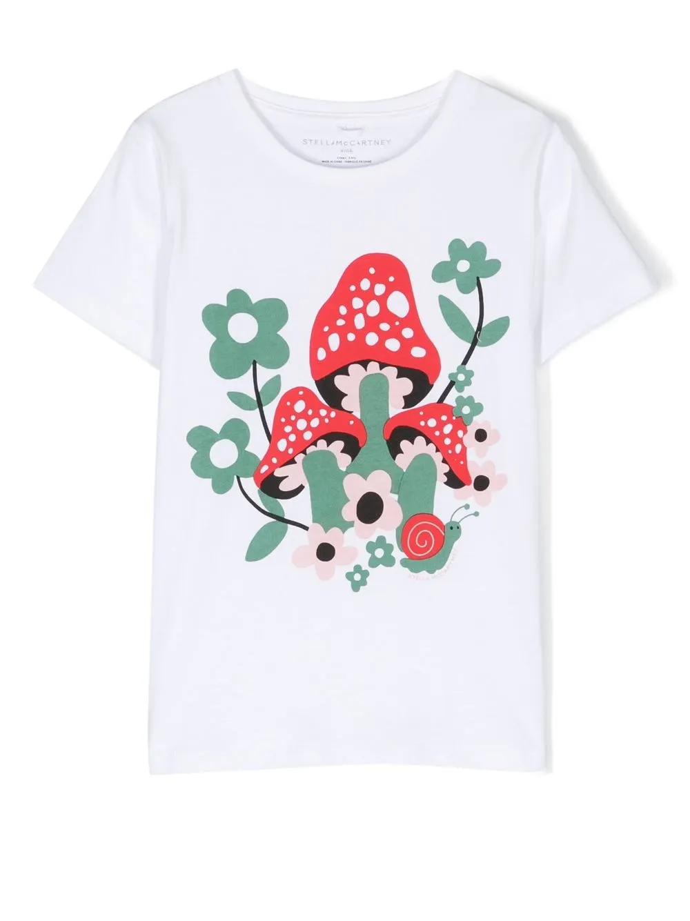 

Футболка с графичным принтом Stella McCartney Kids, белый