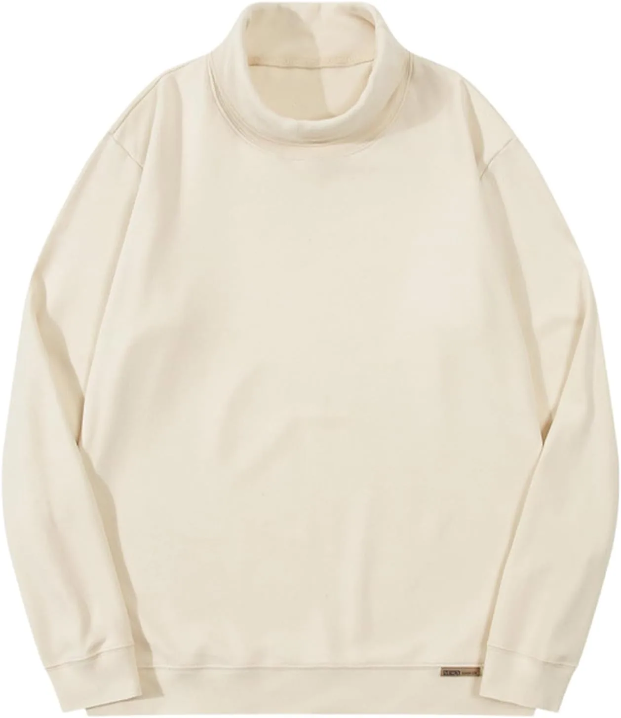 

Akklian мужской повседневный хлопковый водолазка-пуловер с длинным рукавом