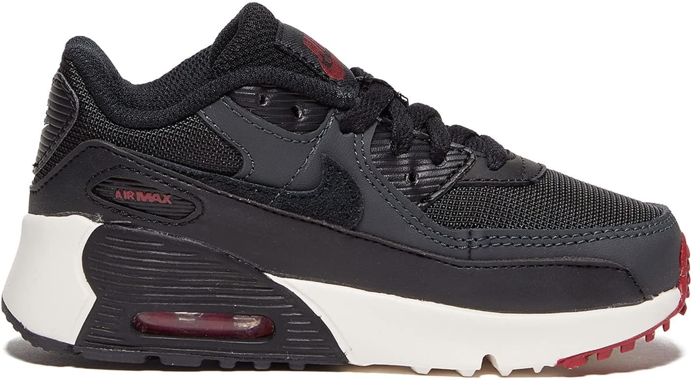 Кроссовки Nike Kid's Air Max 90 LTR, белый/черный/красный — фото 2