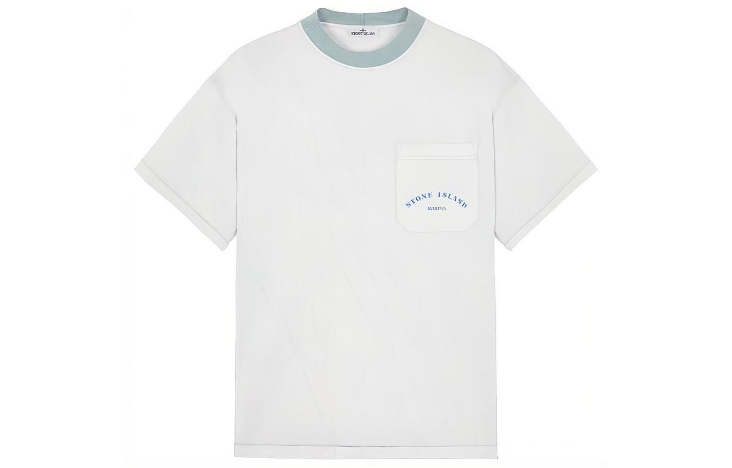 

STONE ISLAND Мужская футболка, Светло-синий
