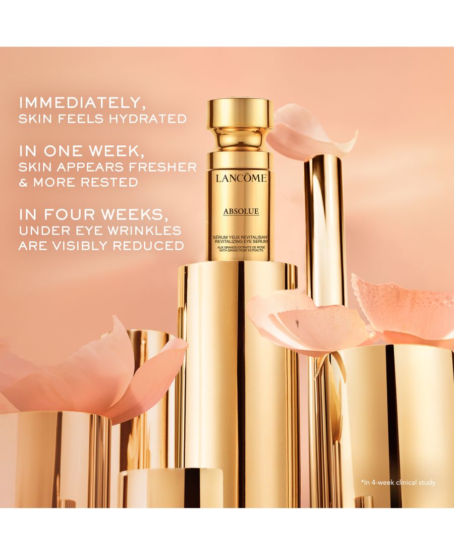 Восстанавливающая сыворотка для глаз Absolue с экстрактом розы Grand Rose, 0,5 унции Lancôme, цвет 15ml — фото 4