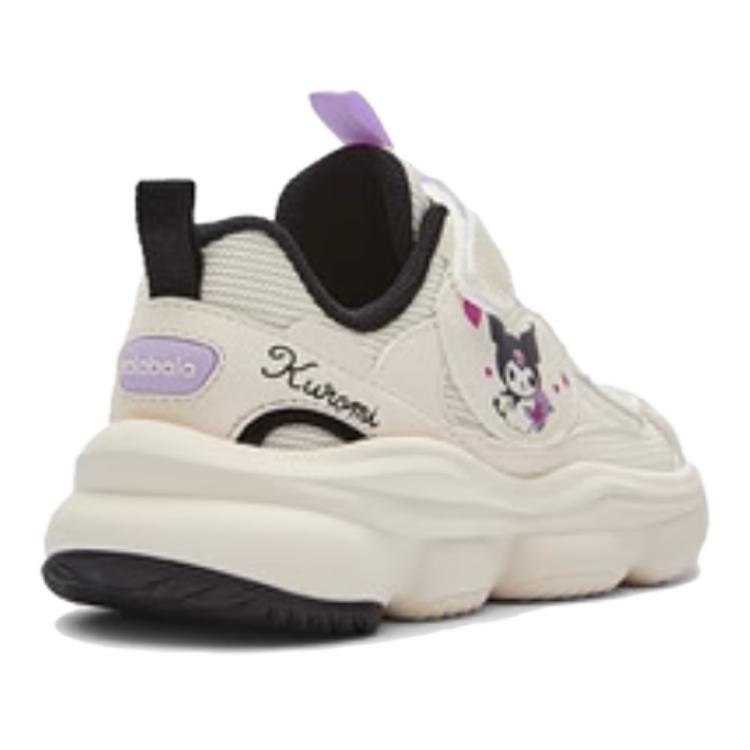 Sanrio x Амортизирующие Устойчивые к Истиранию Дышащие Противоскользящие Низкие Беговые Кроссовки Детские BALABALA, Экрю Регулируемые — фото 3