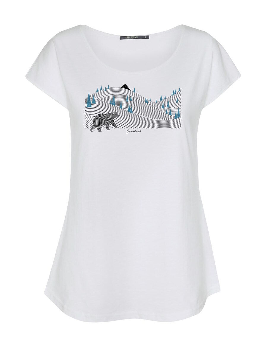 

Рубашка GREENBOMB Animal Bear Lines, белый