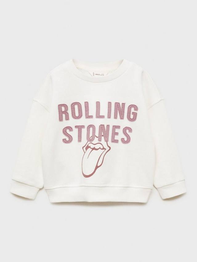 

Детская толстовка rolling stones Mango, цвет Natural White