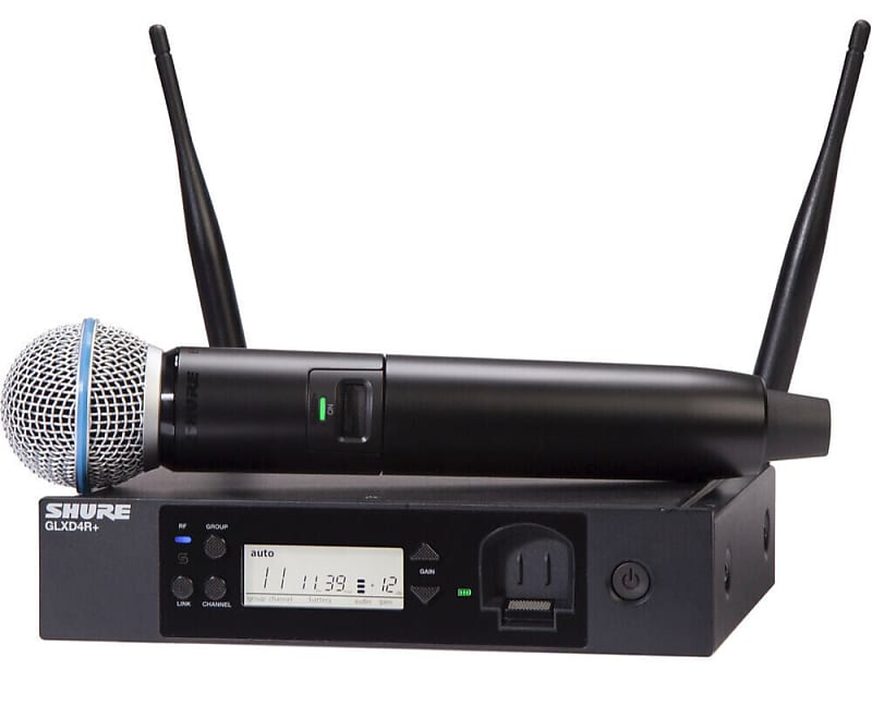 

Микрофон Shure GLXD24R+/B58-Z3 Digital Wireless Rack System with BETA58A Vocal Microphone