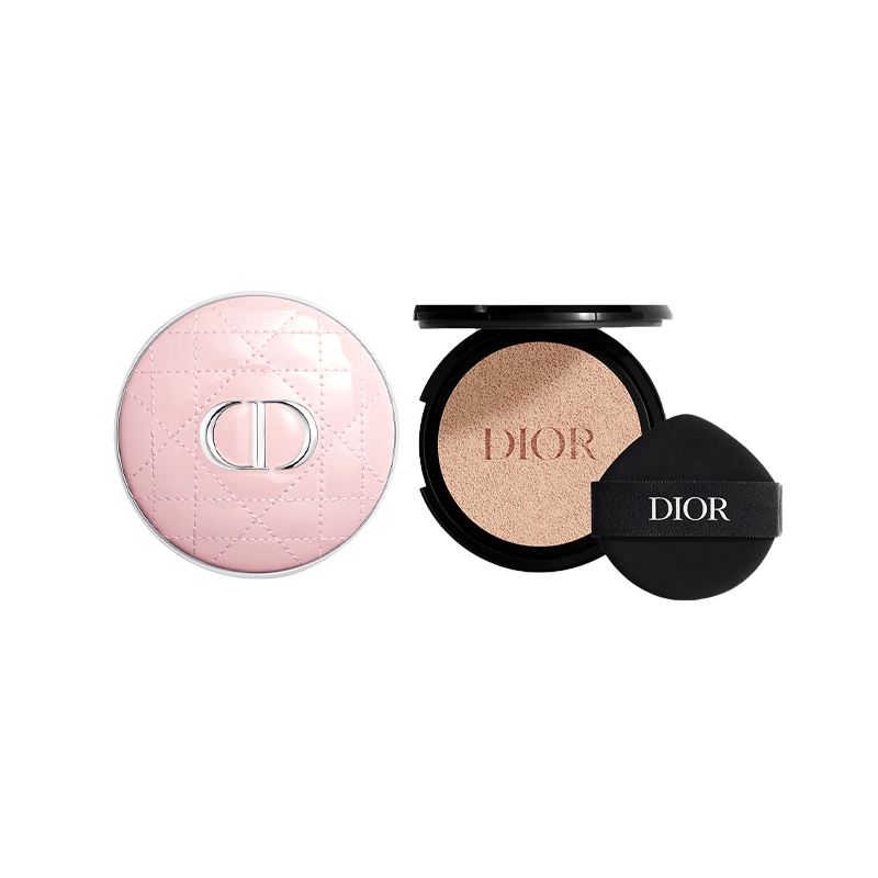 

DIOR Lock Makeup Cushion Pink Glossy Finish Wicker Pattern Case набор косметики Natural Concealing 13g+Shell