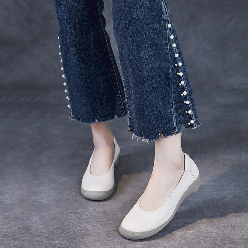 Devanro Женские повседневные туфли-лодочки бежево-хаки, цвет Beige Khaki — фото 2