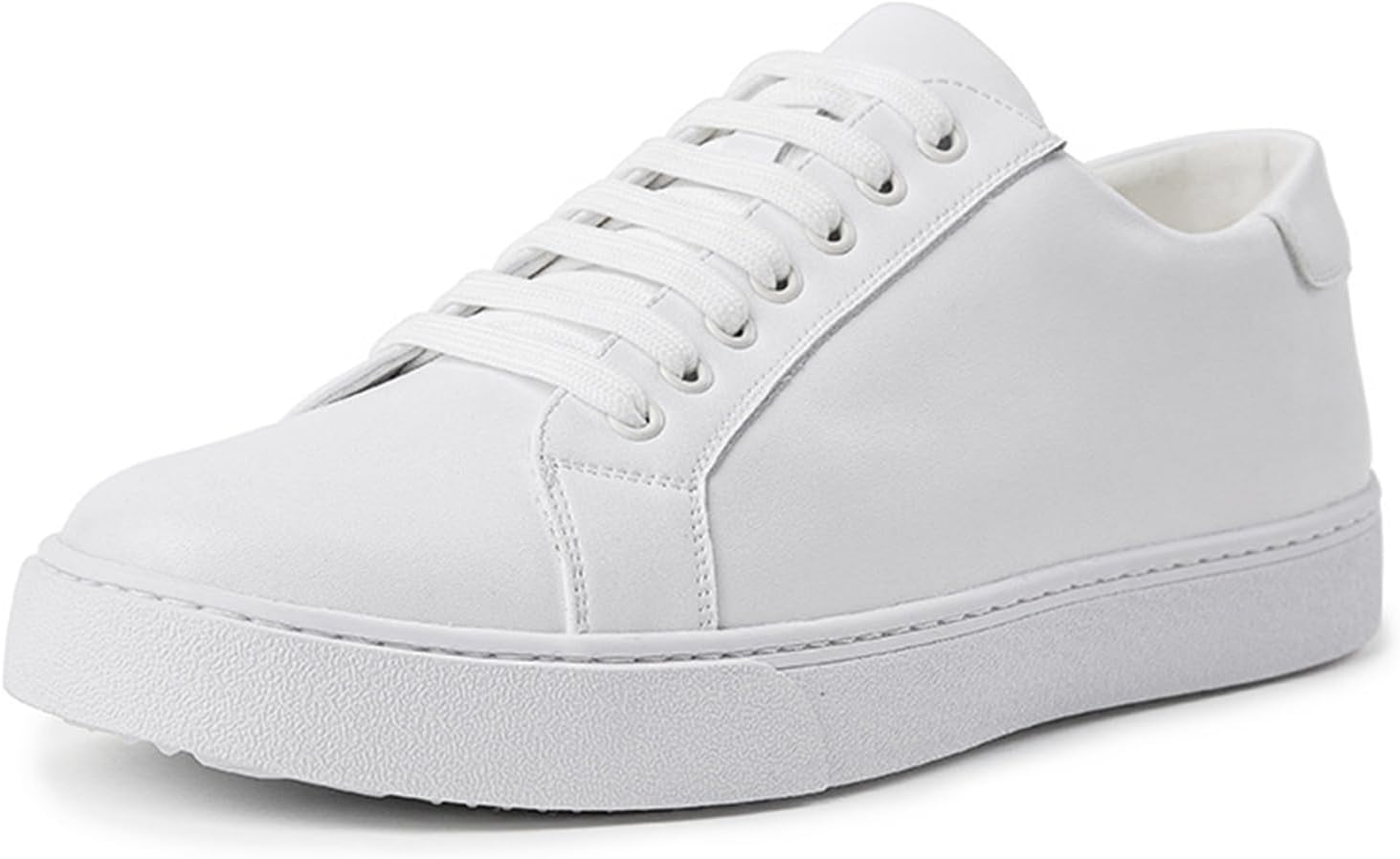 

Мужские кожаные модные кроссовки британского стиля с отделкой, повседневные туфли на шнуровке, ретро, удобные деловые оксфорды Zeberfi, белый