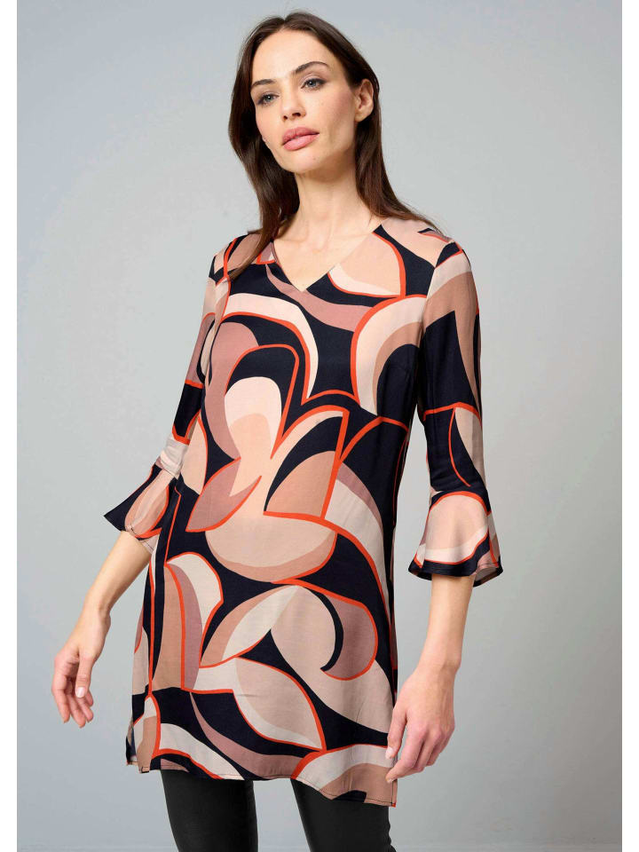 

Alba Moda Туника с женственными оборками черного цвета