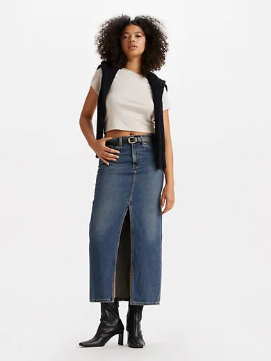 

Юбка со столбиком до щиколотки Levi's, цвет Hello - Dark Wash