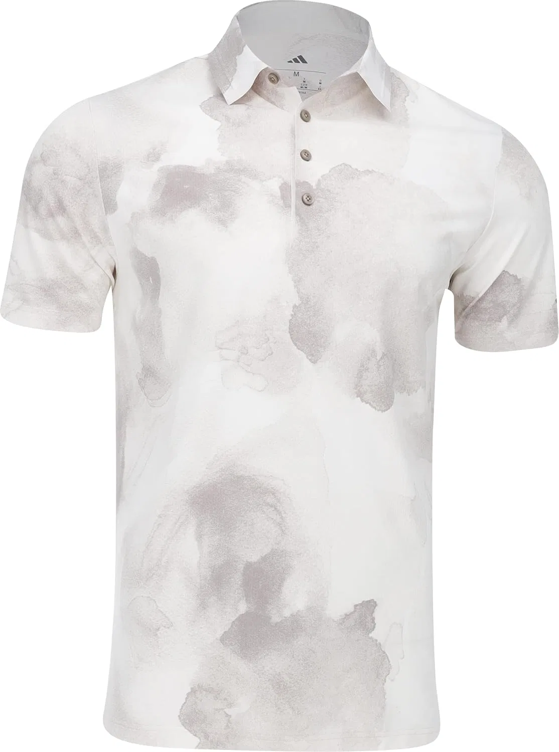 Мужское поло adidas Ultimate365 Tour Printed Cool Feeling, цвет Putty Beige S25/White