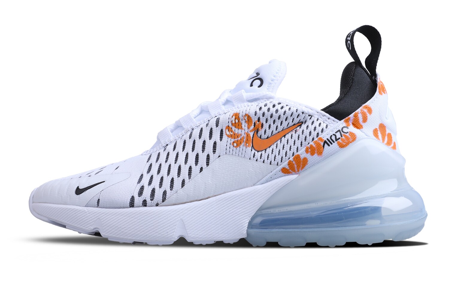 

Кроссовки Air Max 270 женские с низким верхом оранжевого цвета Nike