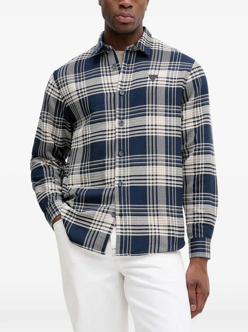

Рубашка в клетку Guess Usa, синий