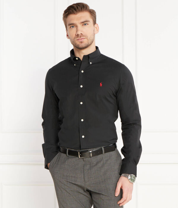 

Рубашка Custom fit Polo Ralph Lauren, черный