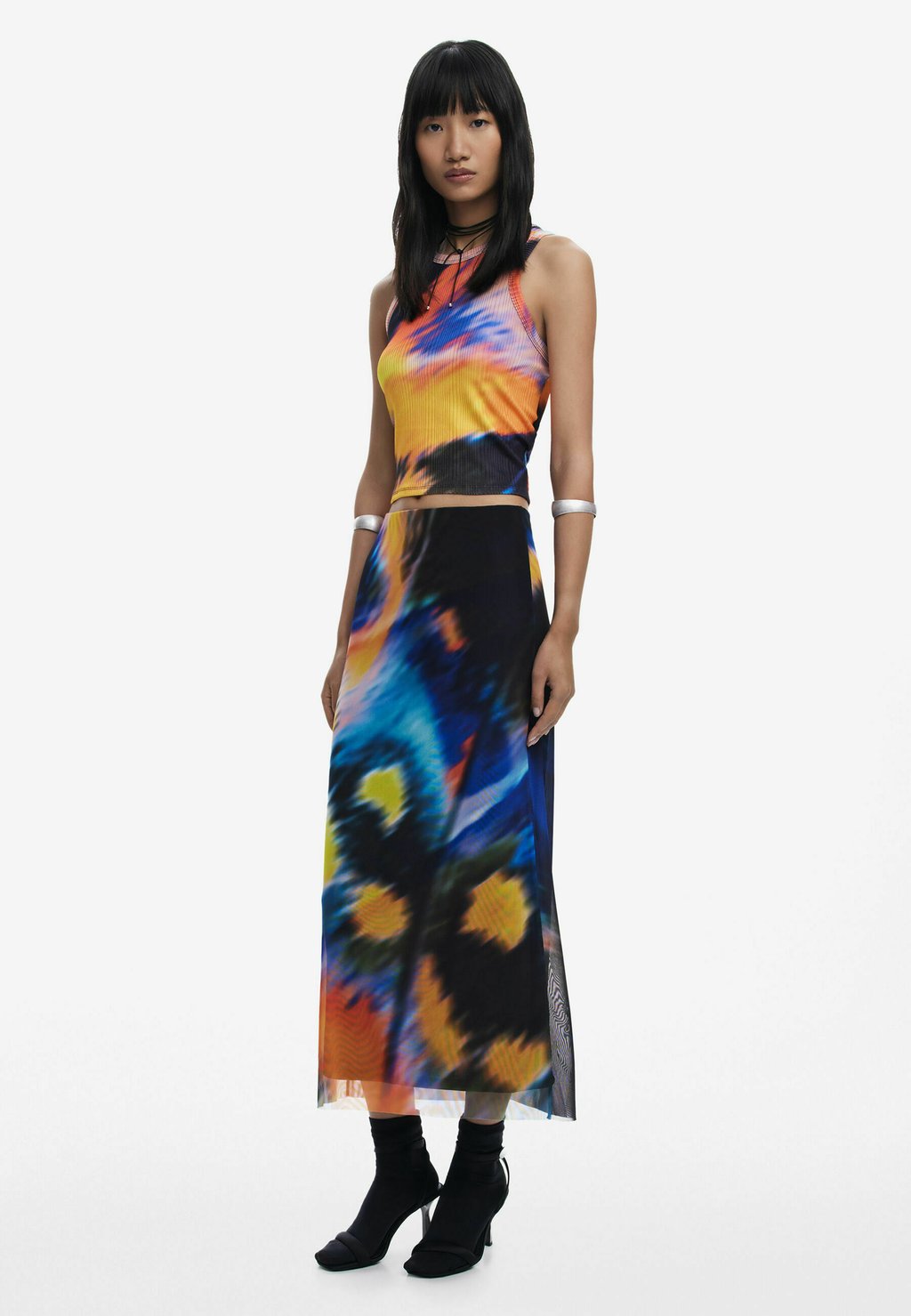 

Юбка макси Desigual, черный