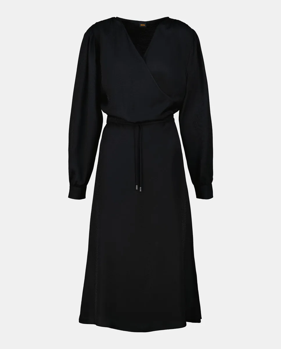 

Платье с длинным рукавом Hugo Boss, черный