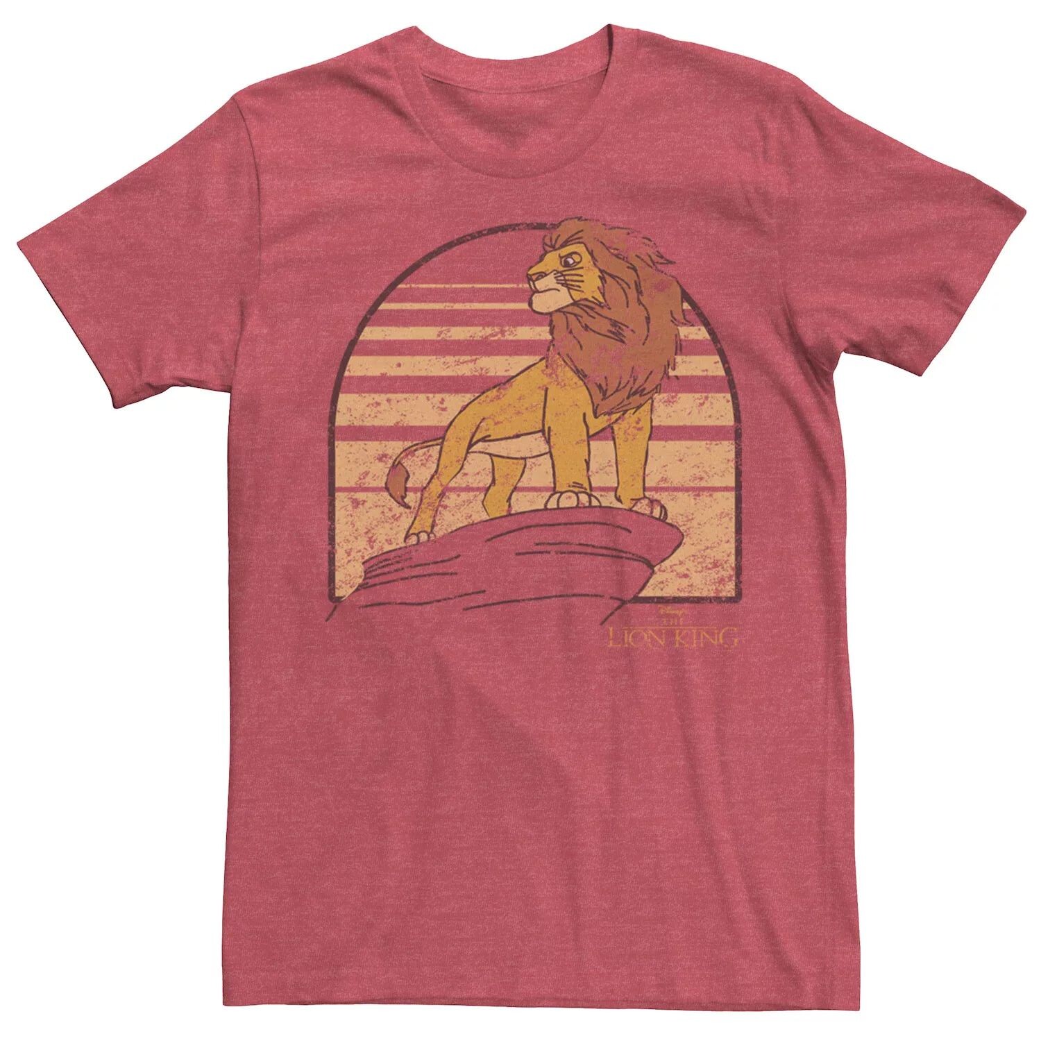 

Мужская потертая футболка Disney's The Lion King Simba