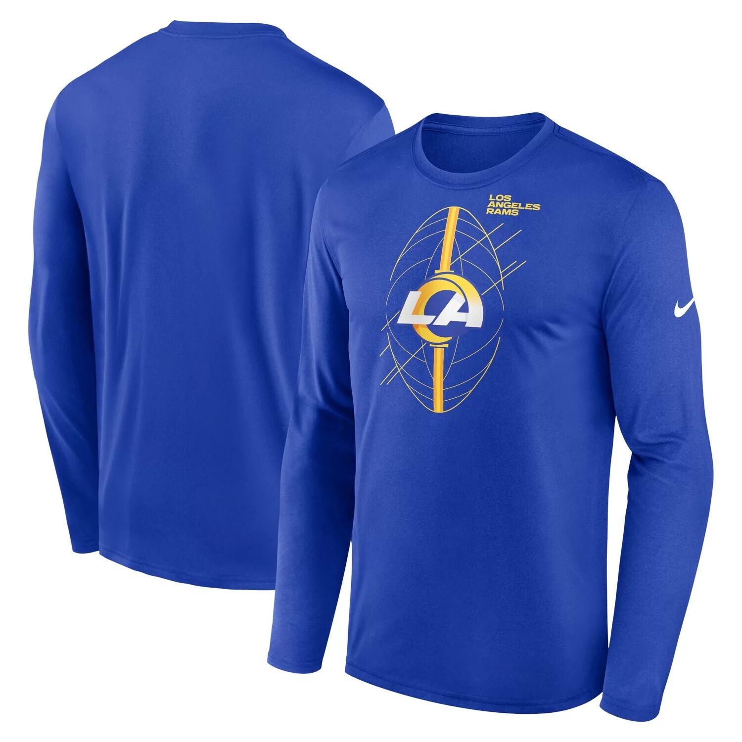

Мужская футболка с длинным рукавом Royal Los Angeles Rams Legend Icon Nike