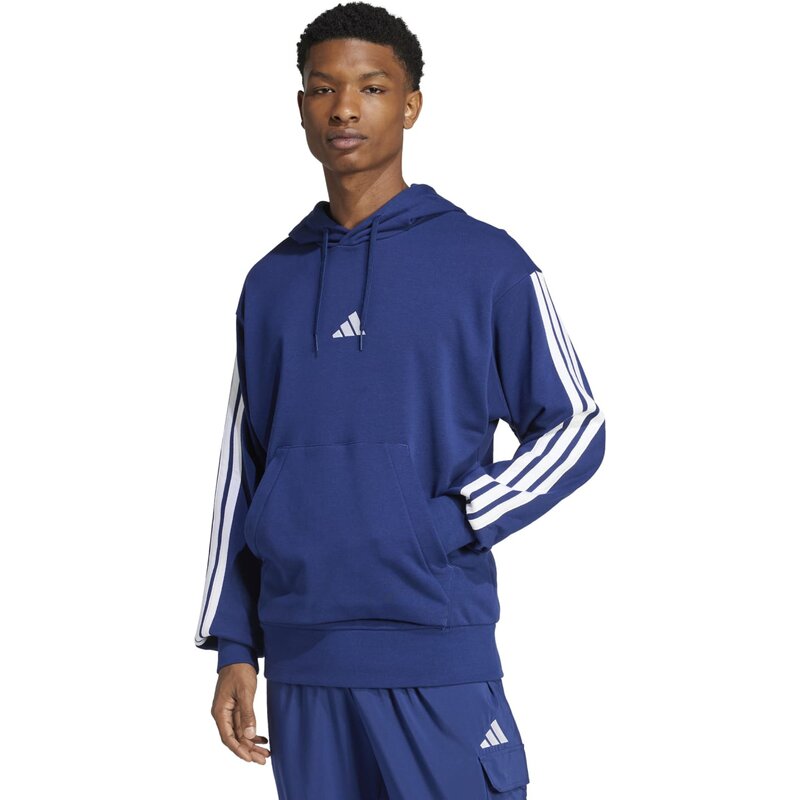 Толстовка Essentials с тремя полосками из французского трикотажа Adidas, мультиколор — фото 2
