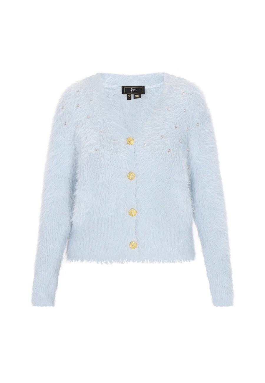 

Вязаный кардиган faina Fashion Look, светло-голубой