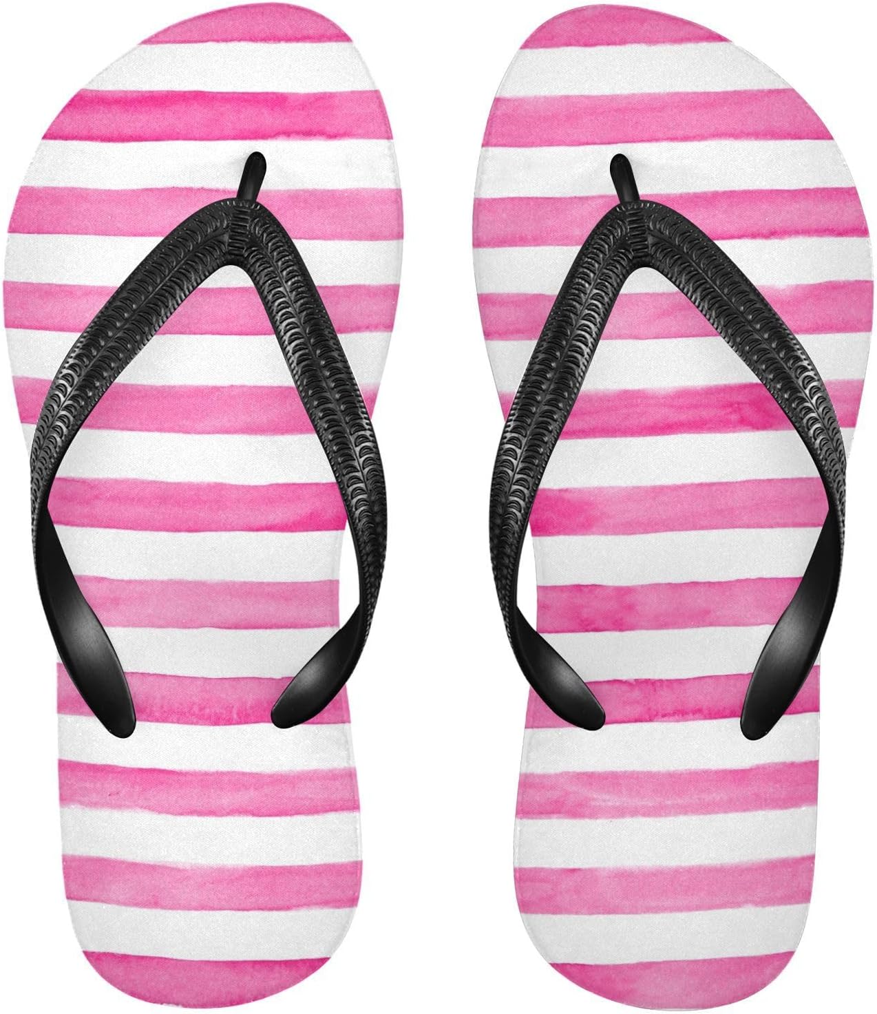 

Женские и мужские сандалии SPRIPORT Stripe Slim Flip Flops, удобные повседневные шлепанцы с амортизирующей подошвой и противоскользящей резиновой подошвой, сандалии для прогулок, пляжа и летнего отдыха, розовый