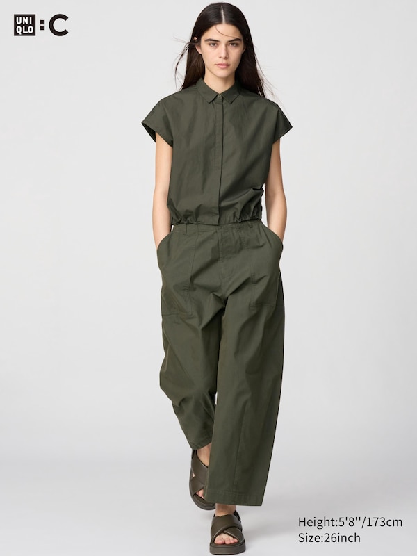

Широкие брюки-баллоны Uniqlo, зеленый