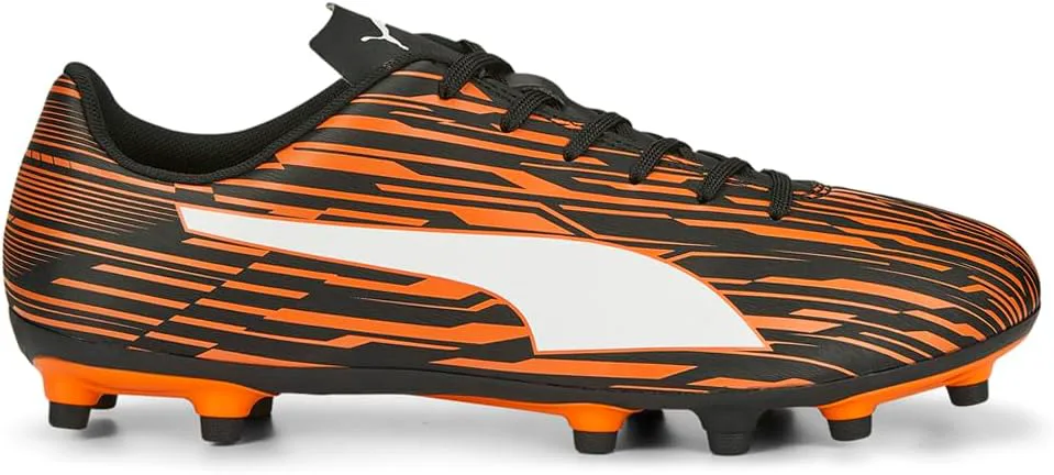 Мужские футбольные бутсы Puma Rapido III для твердого грунта, черно-белый — фото 2