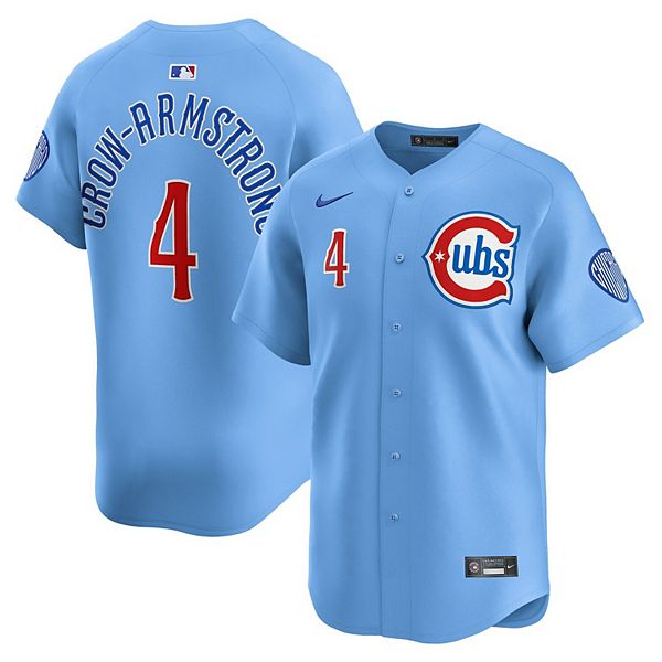 

Мужская футболка Chicago Cubs Alternate Limited игрока Пита Кроу-Армстронга, светло-голубая Nike