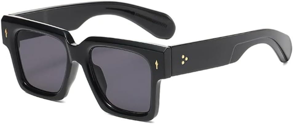 

Солнцезащитные очки с защитой UV400 | Линзы с металлическими заклепками, конфетного цвета | Для женщин и мужчин, для занятий спортом на открытом воздухе и путешествий DSVIGF, Black