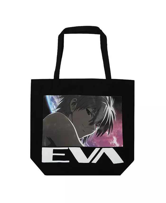

Черная холщовая сумка Evangelion Kaworu Nagisa Neon Genesis, черный