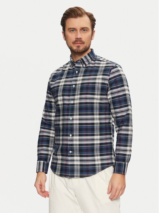 

Рубашка обычного кроя Heritage MW0MW37566 Tommy Hilfiger, синий