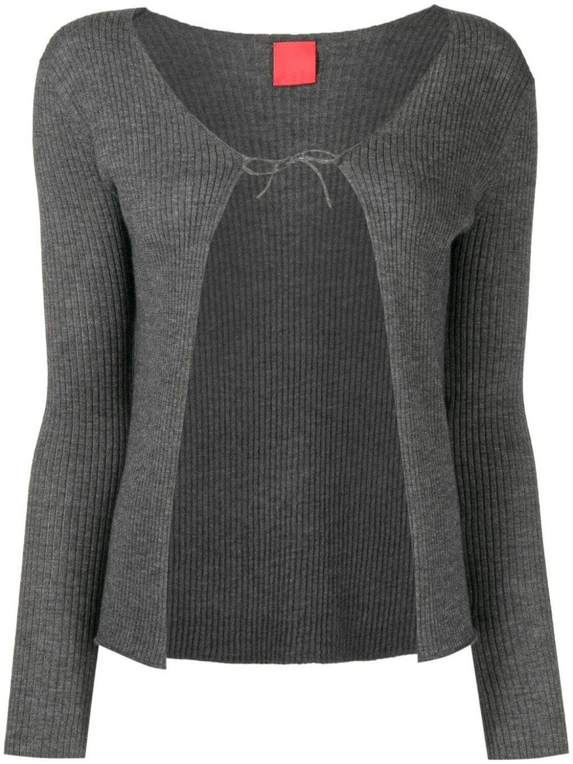 

Cashmere In Love кардиган Lizzie в рубчик, серый