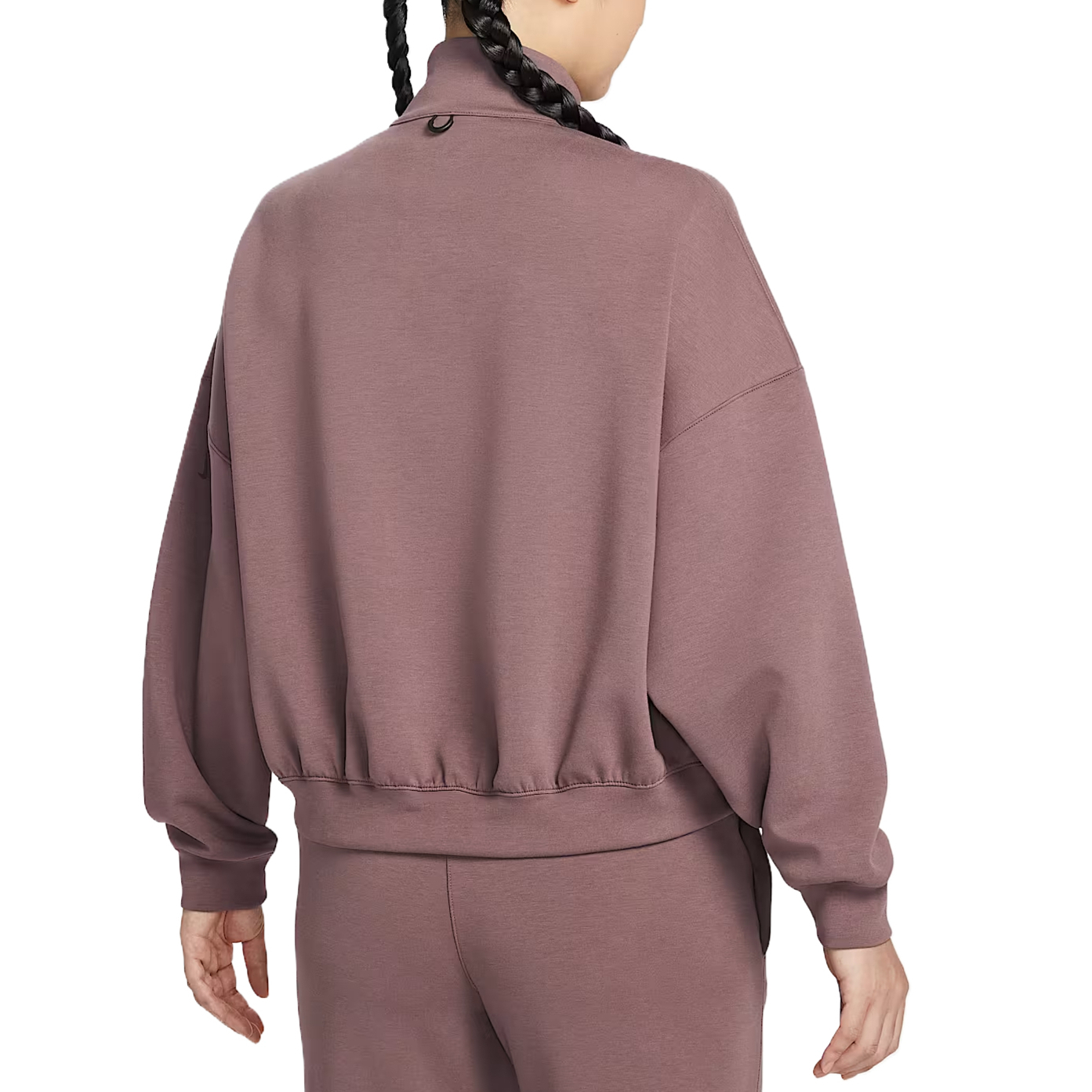 Женская толстовка Dri Fit Nike, tutu черный фиолетовый/bright бордовый красный — фото 3