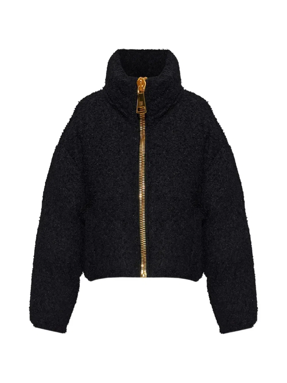 Жакет на молнии из букле BALMAIN, черный