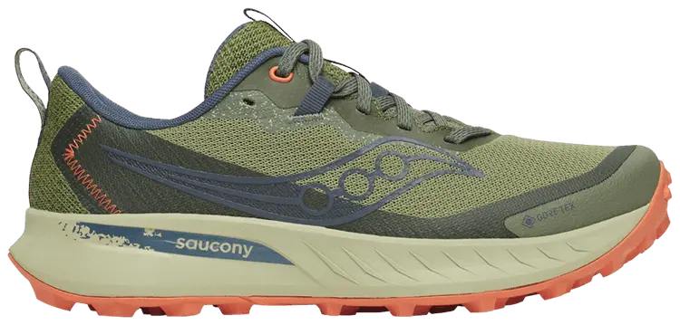Кроссовки Saucony Wmns Peregrine 15 GORE-TEX 'Hemlock Dusk', зеленый