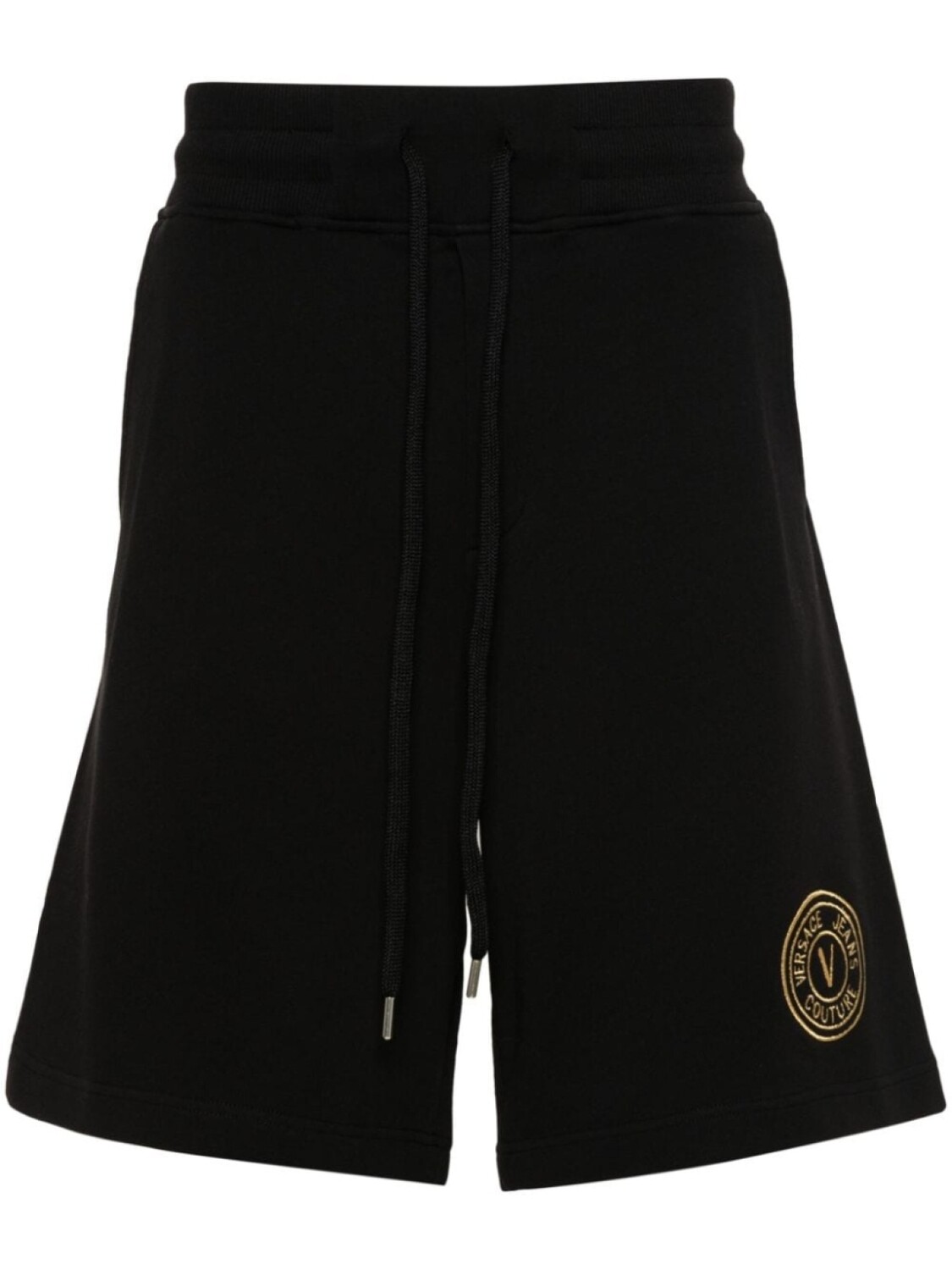 

Versace Jeans Couture шорты с вышитым логотипом, черный