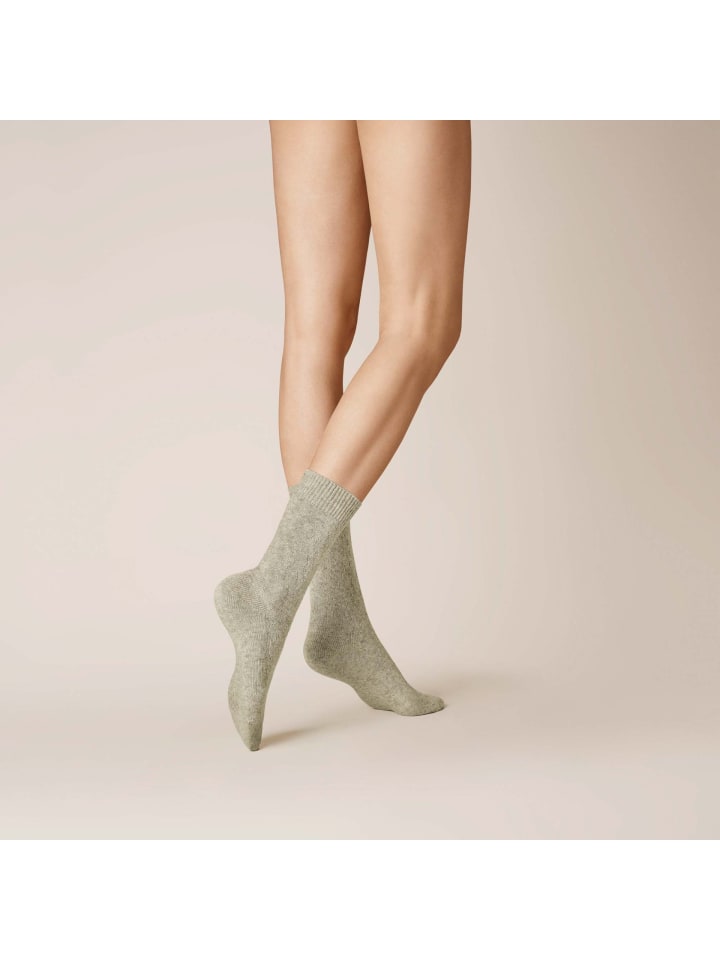 

Kunert Утепляющие носки Winter Structure светло-серого цвета