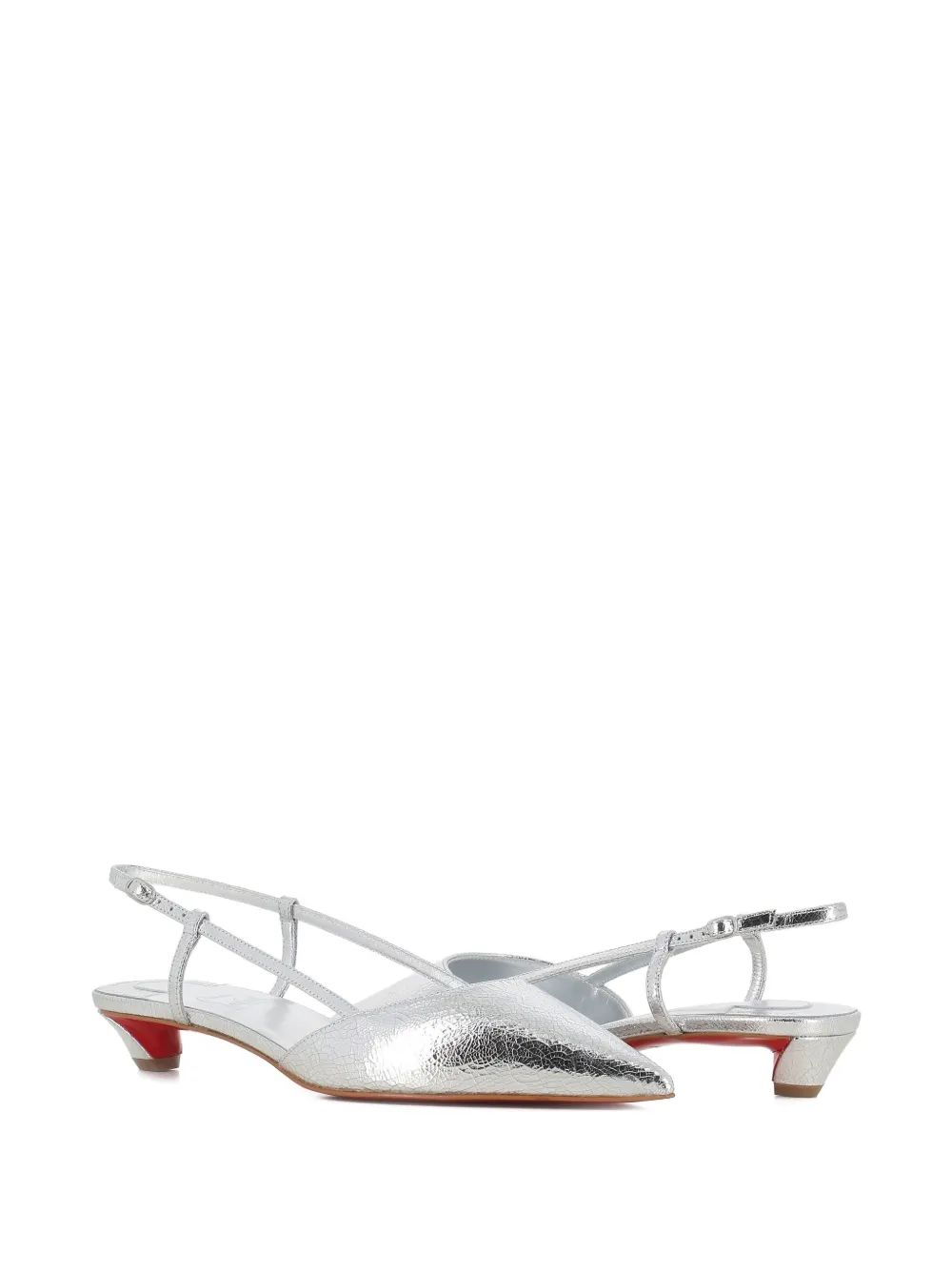 Туфли Miss Z Slingina с ремешком на пятке Christian Louboutin, серый — фото 2
