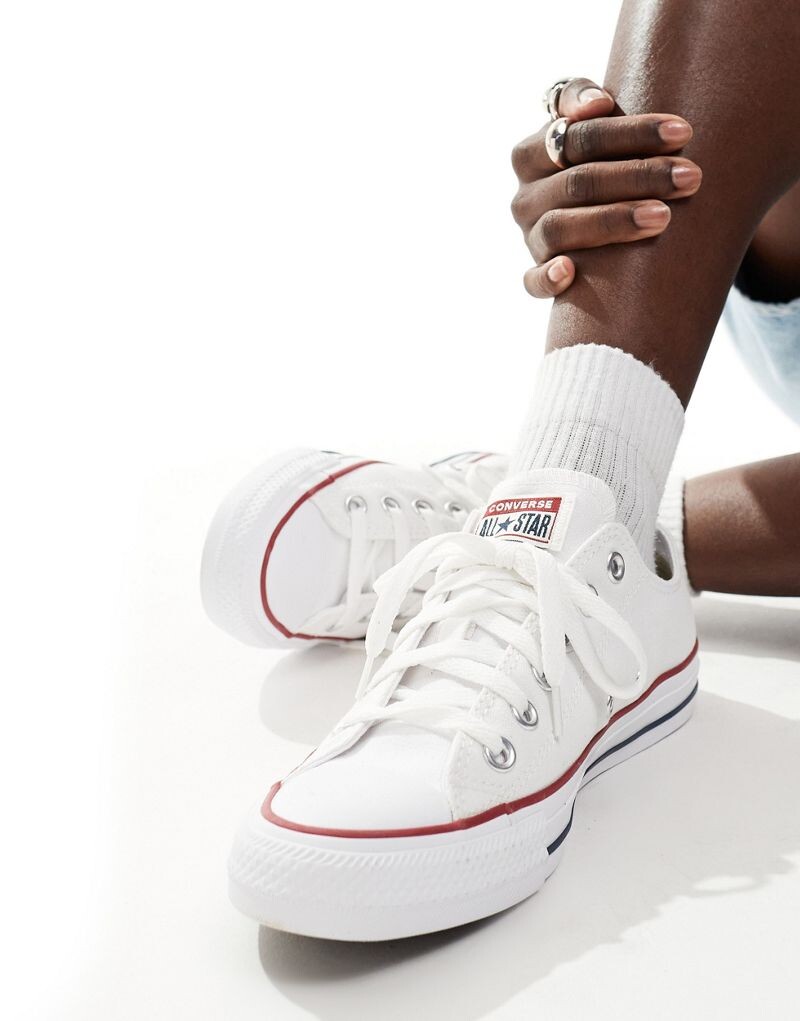 

Белые парусиновые кроссовки Converse Chuck Taylor All Star Ox, Белый, Белые парусиновые кроссовки Converse Chuck Taylor All Star Ox